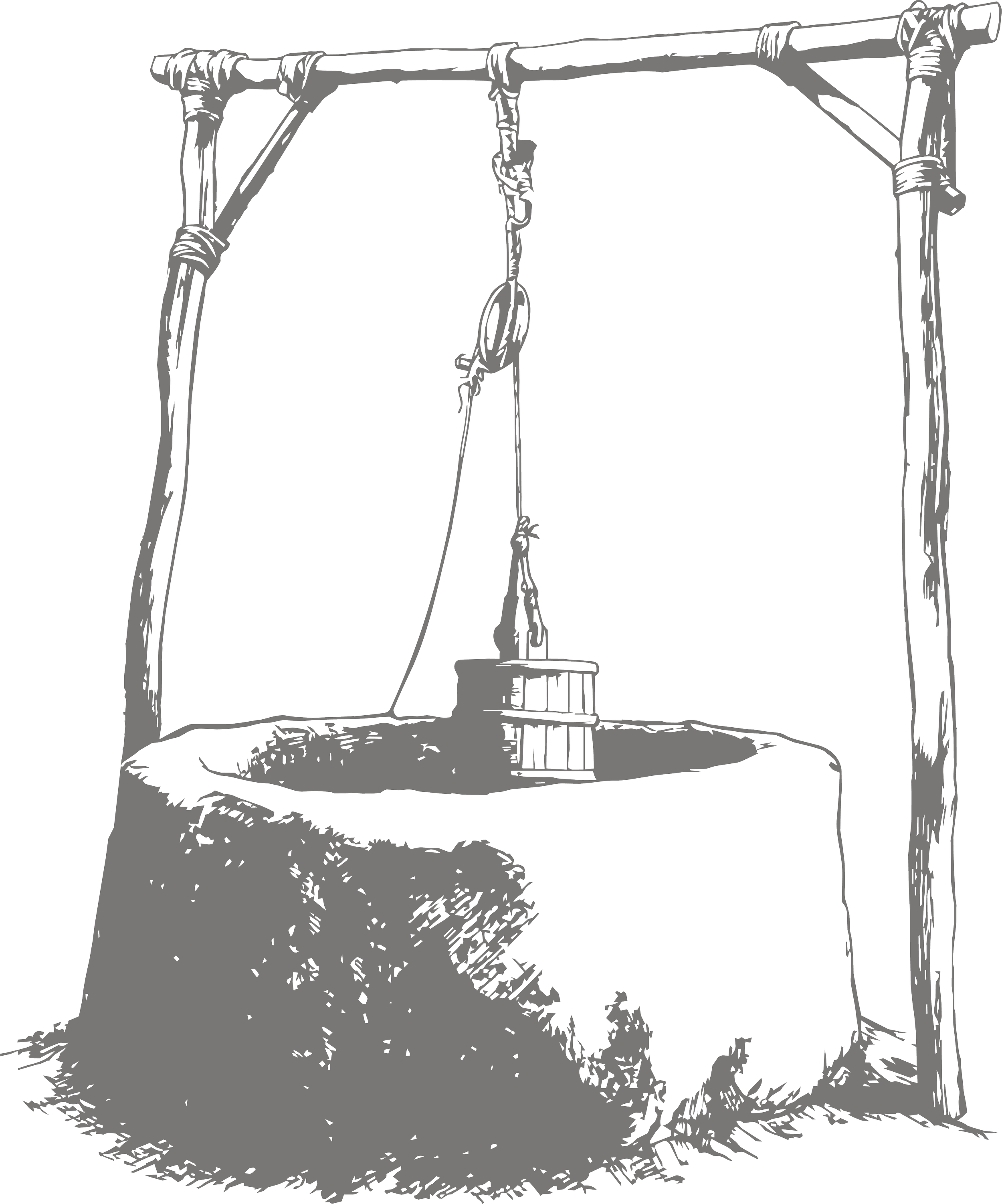 drawing of a well