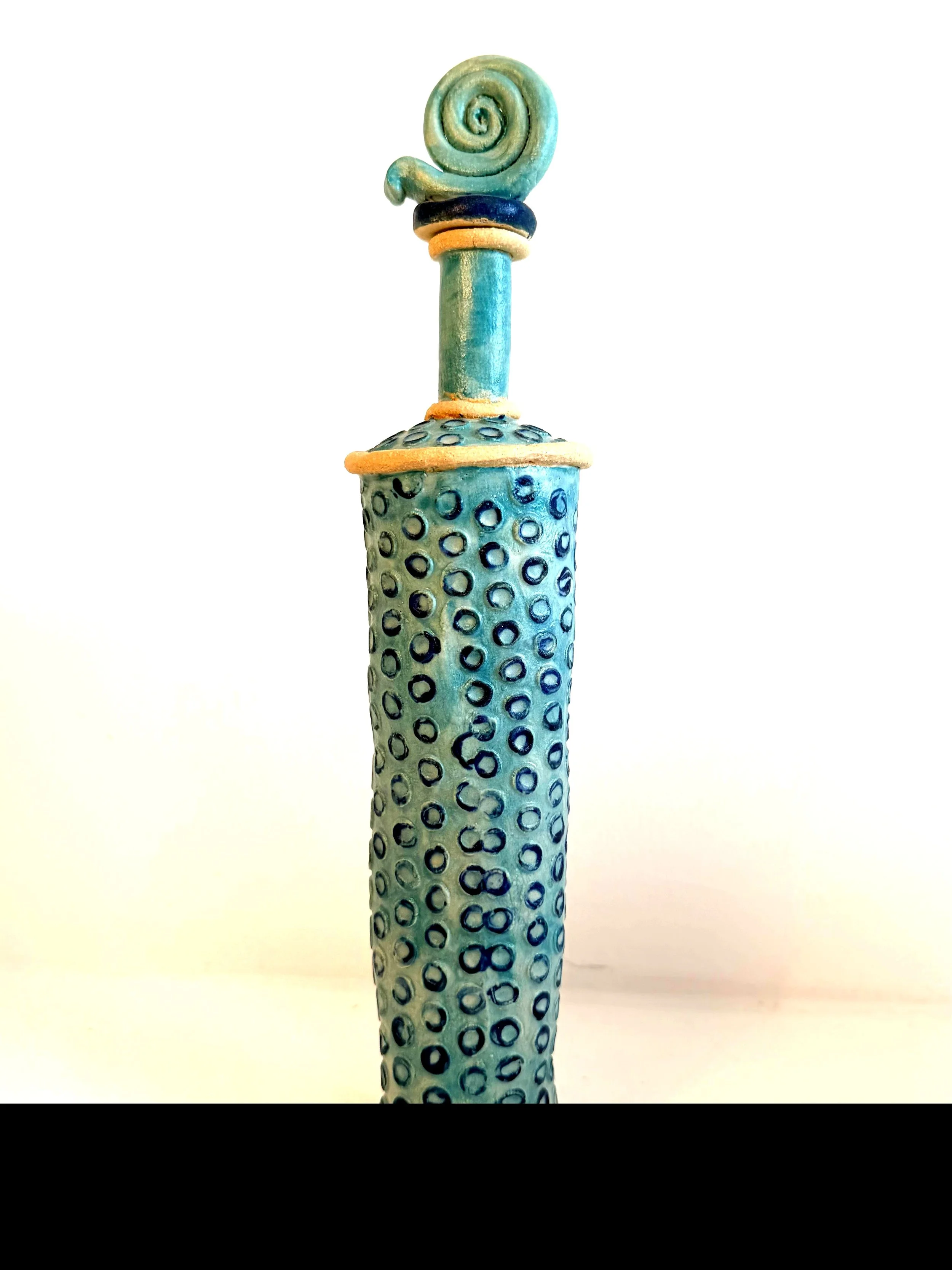 Blue & Turquoise Spotty Flask.jpeg
