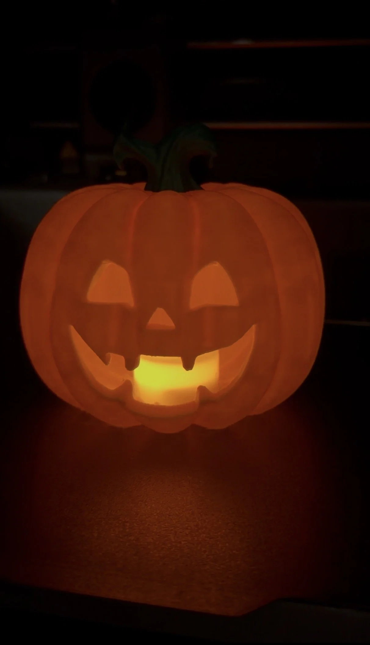 pumpkin tea light lantern