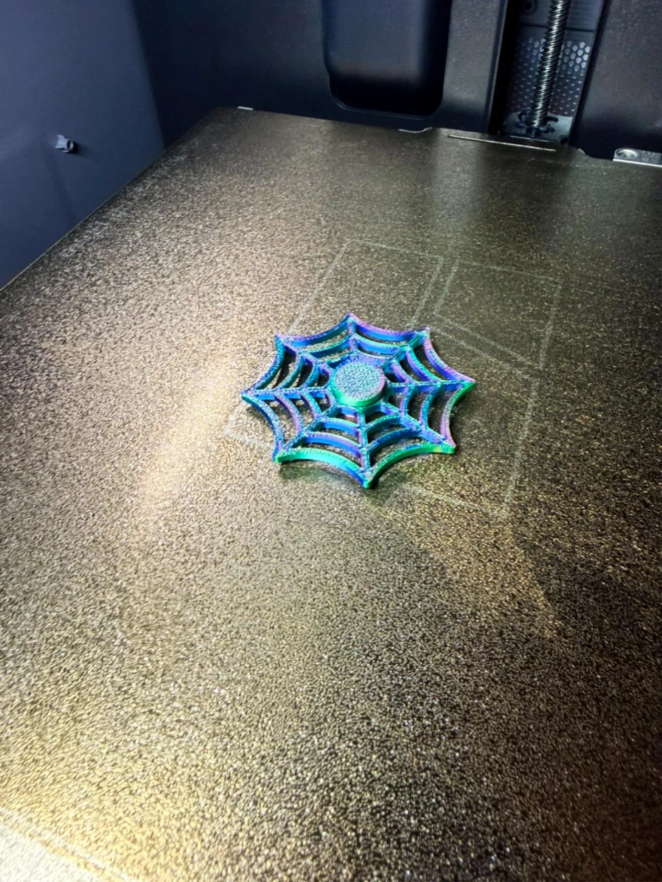 Spider web fidget spinner
