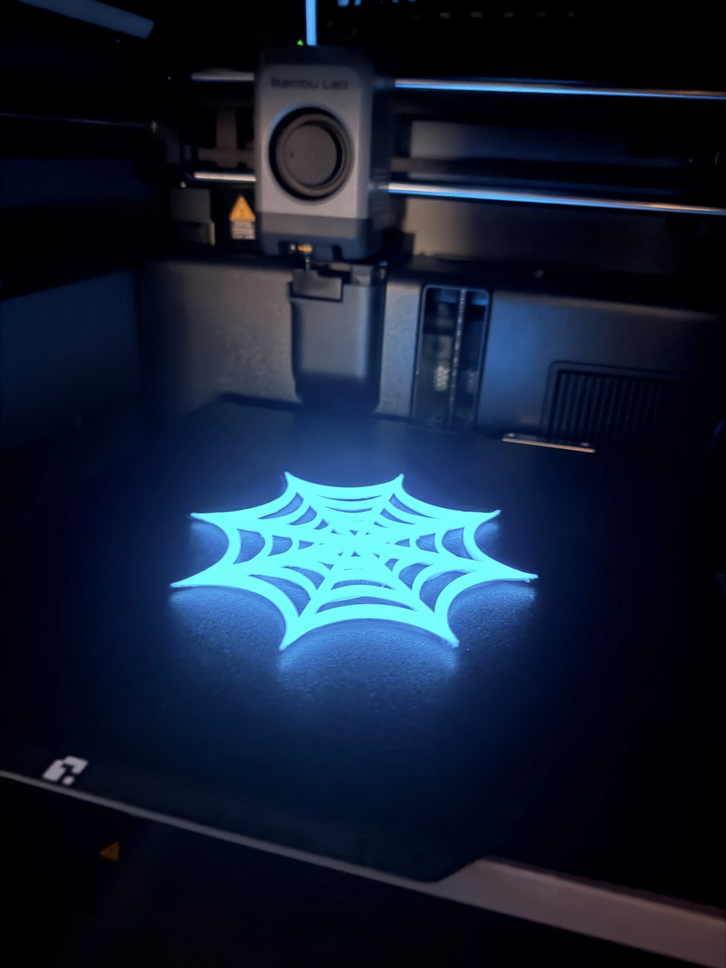 glow in dark spider web coaster