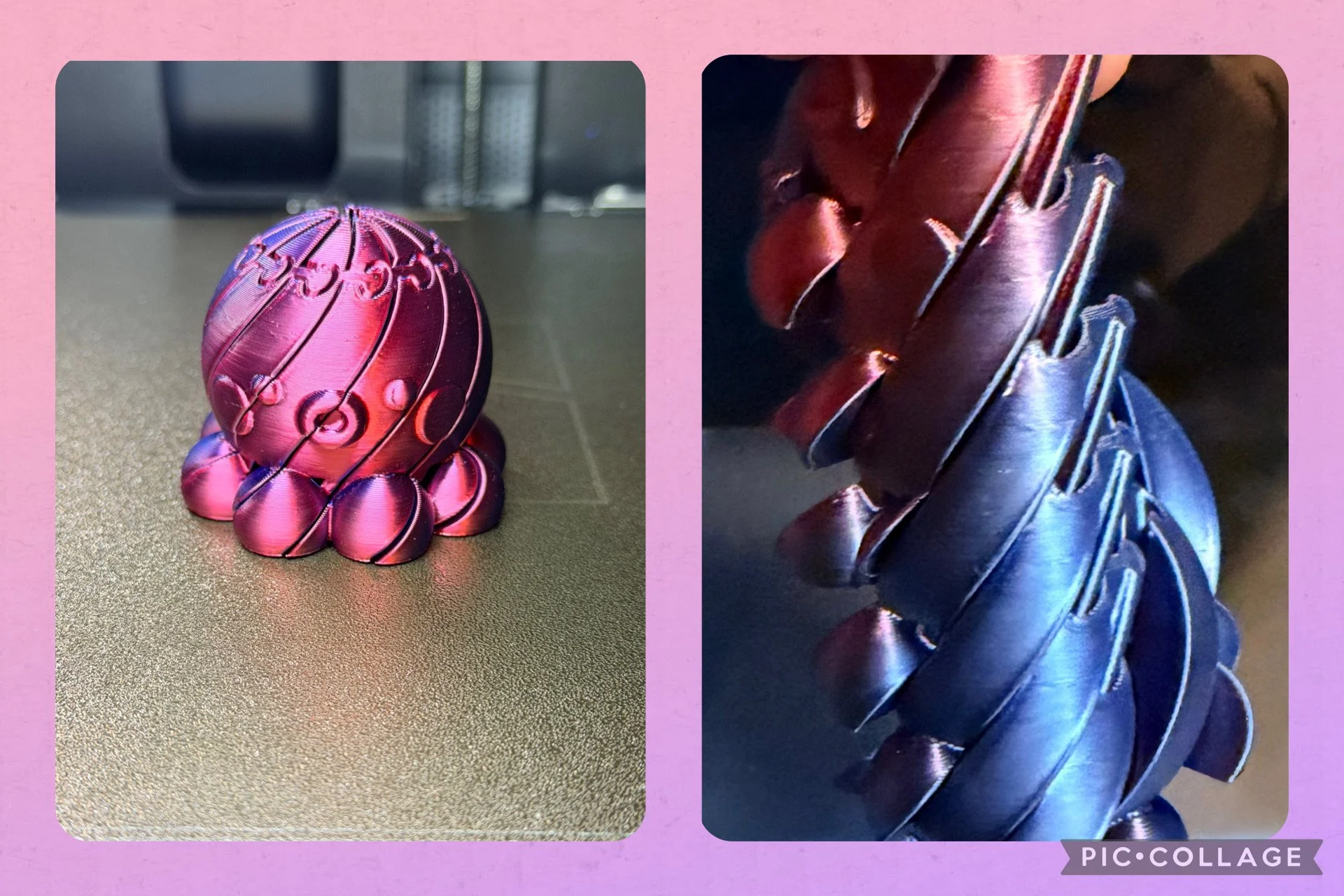 Sliding fidget octopus