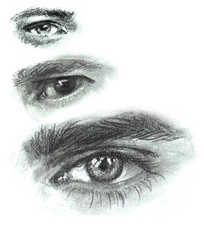 Eyes Pencil Study by Ed Swales - Storyline Arts.png