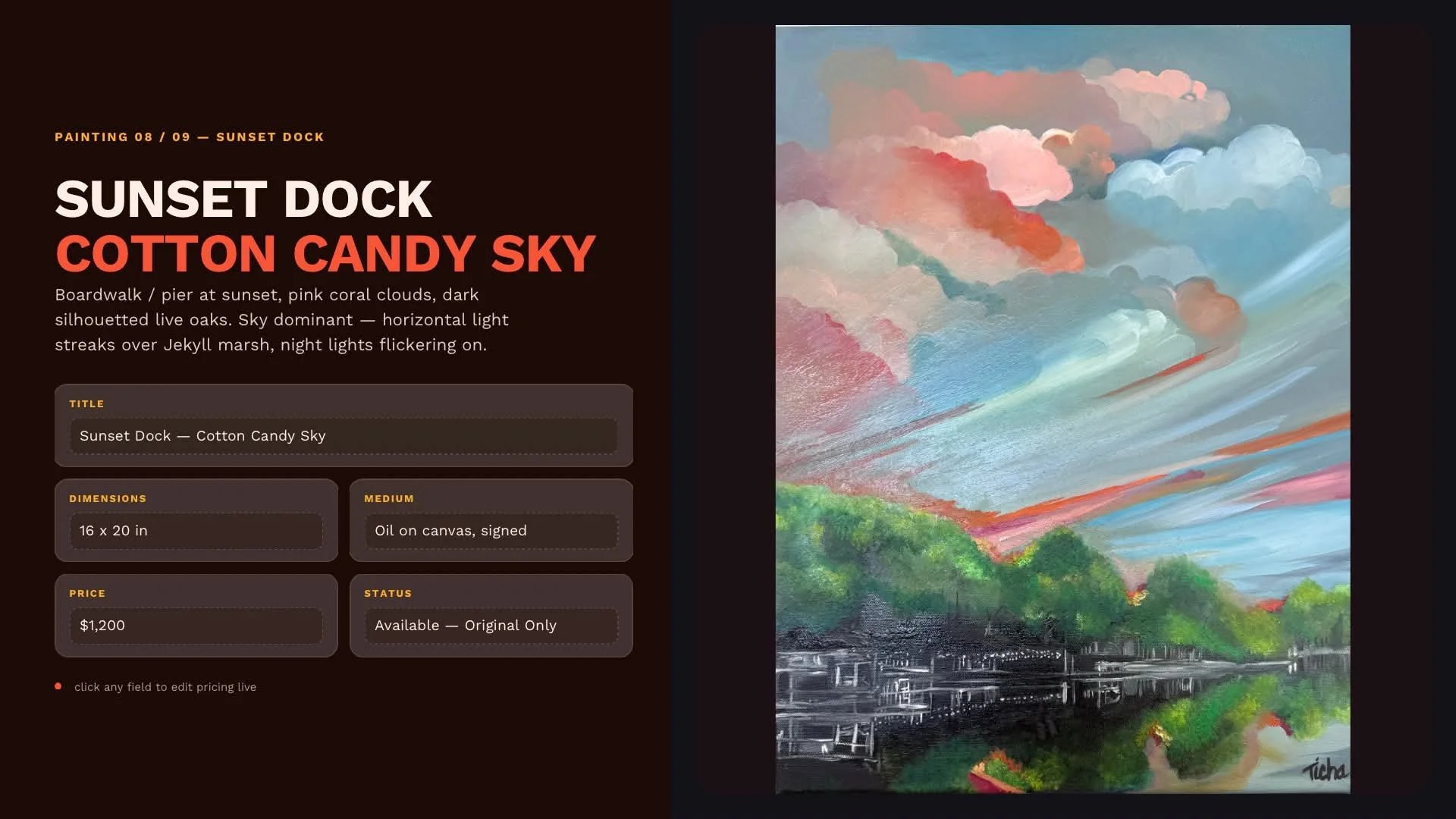 Sunsey Dock Cotton Candy Sky