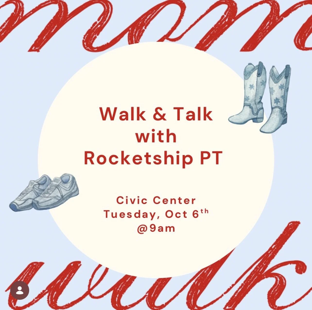 Mom Walk Co. Walk &amp; Talk with Rocketship PT
