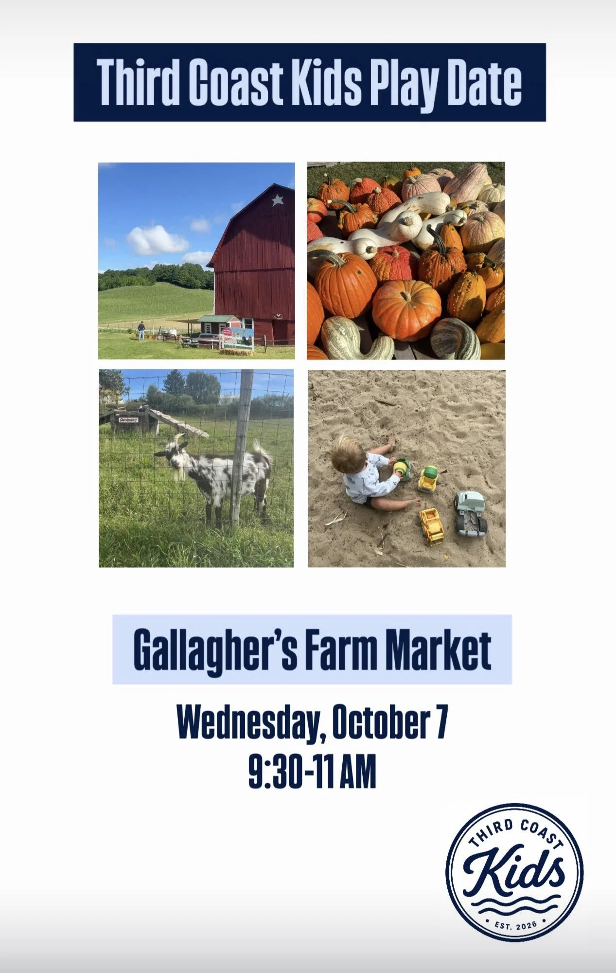 Third Coast Kids Play Date at Gallagher's Farm Market