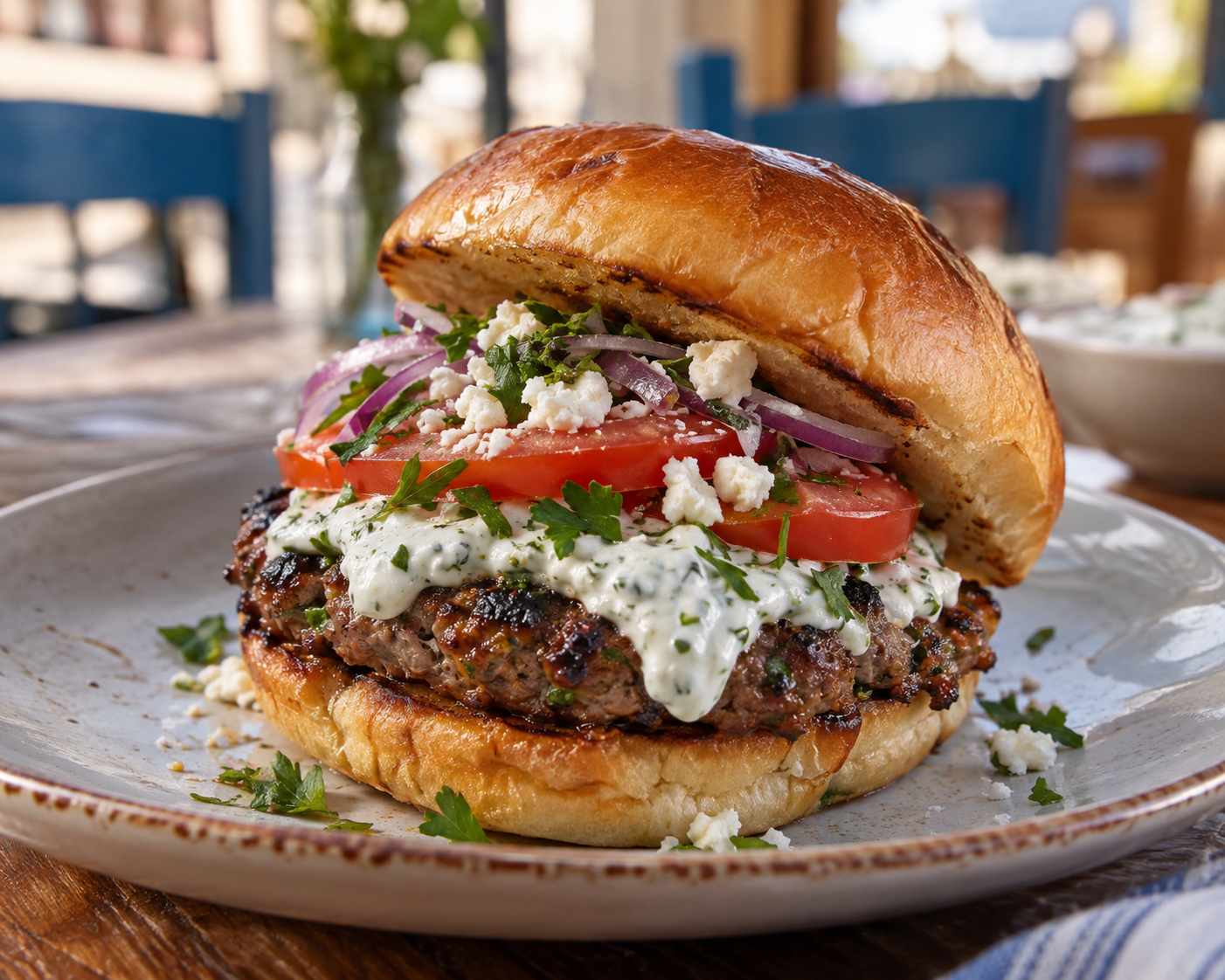 Greek Smash Burger