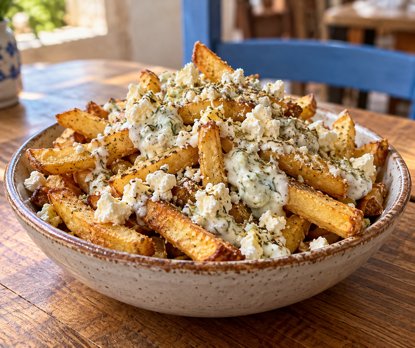 Loaded Greek Fries