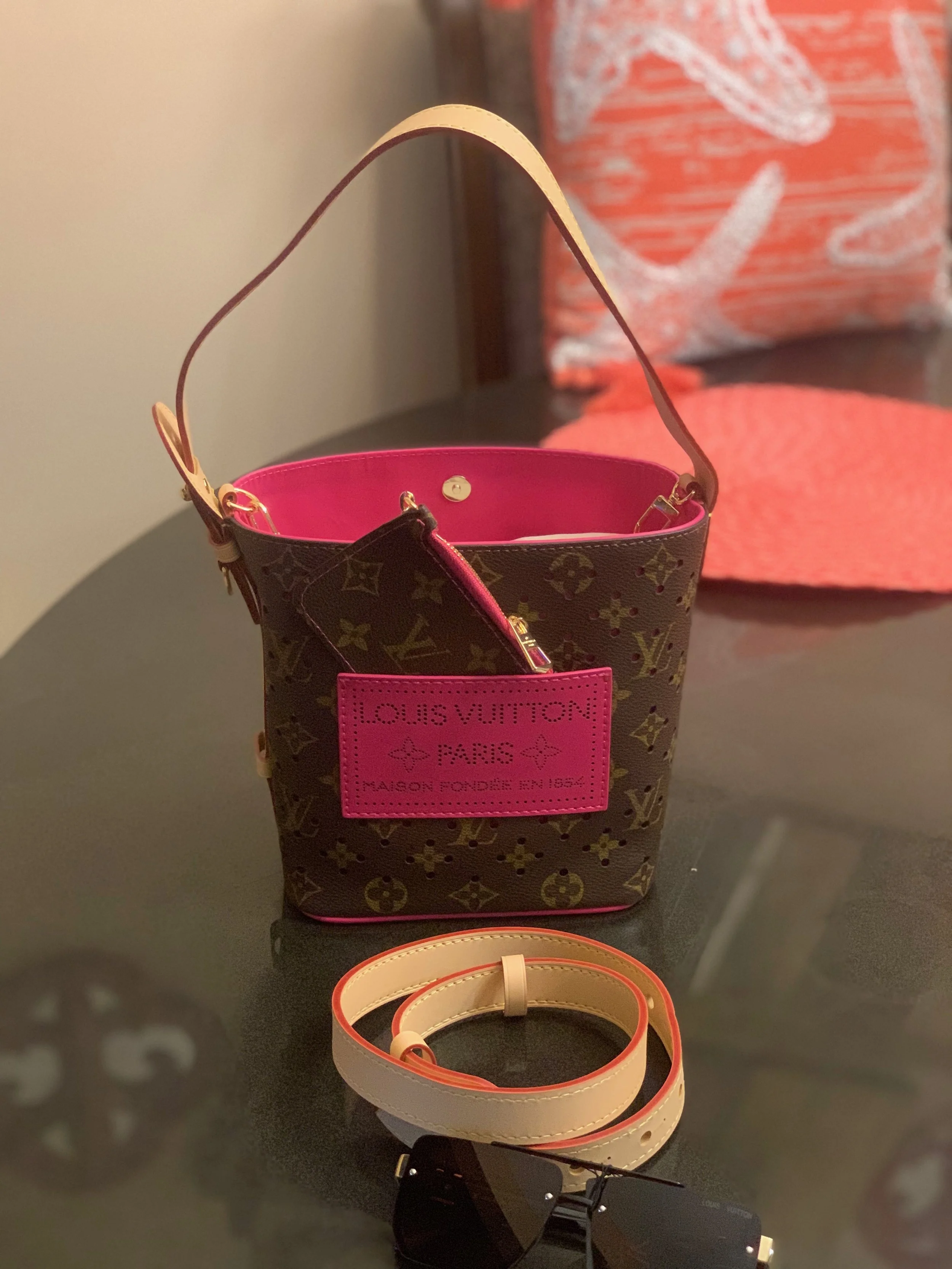 Chic Monogram Mini Bucket Bag