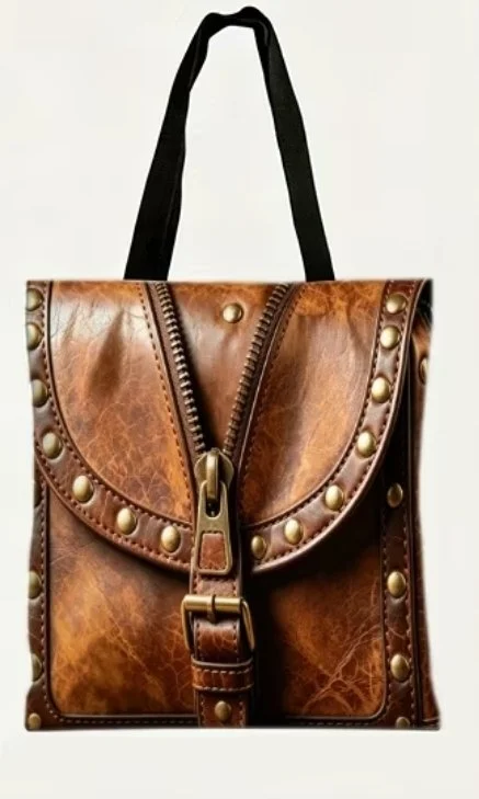Vintage Chic Faux Leather Handbag