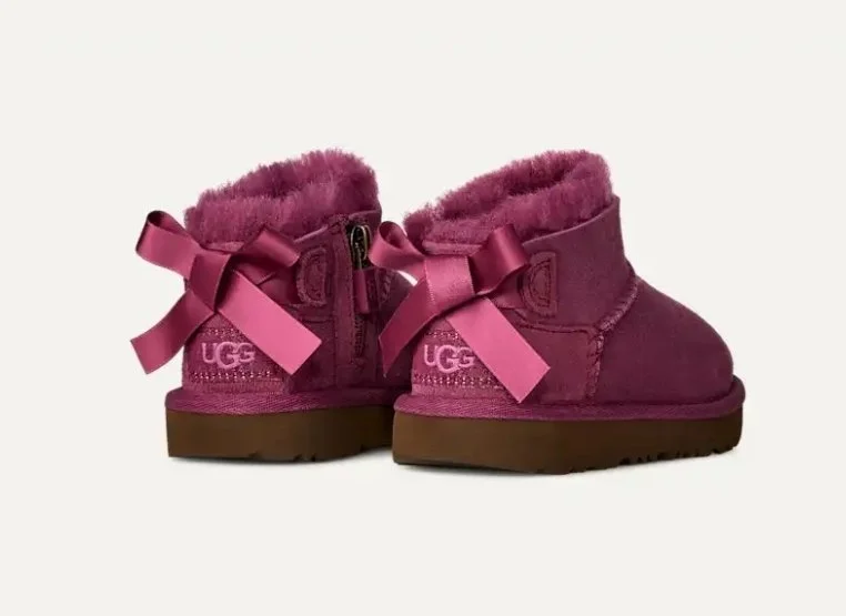 Ribbon Bow Toddler Boots