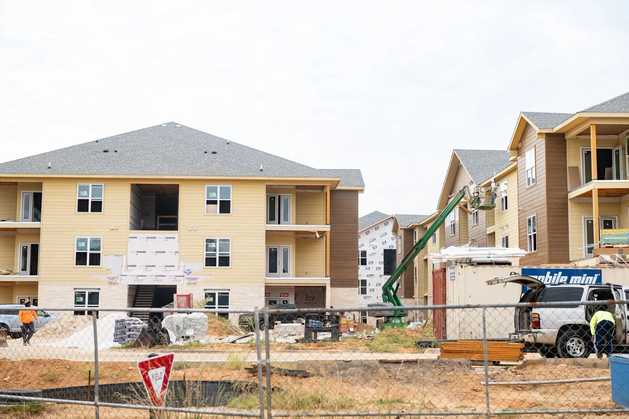 North Village phase III apartment exterior building construction