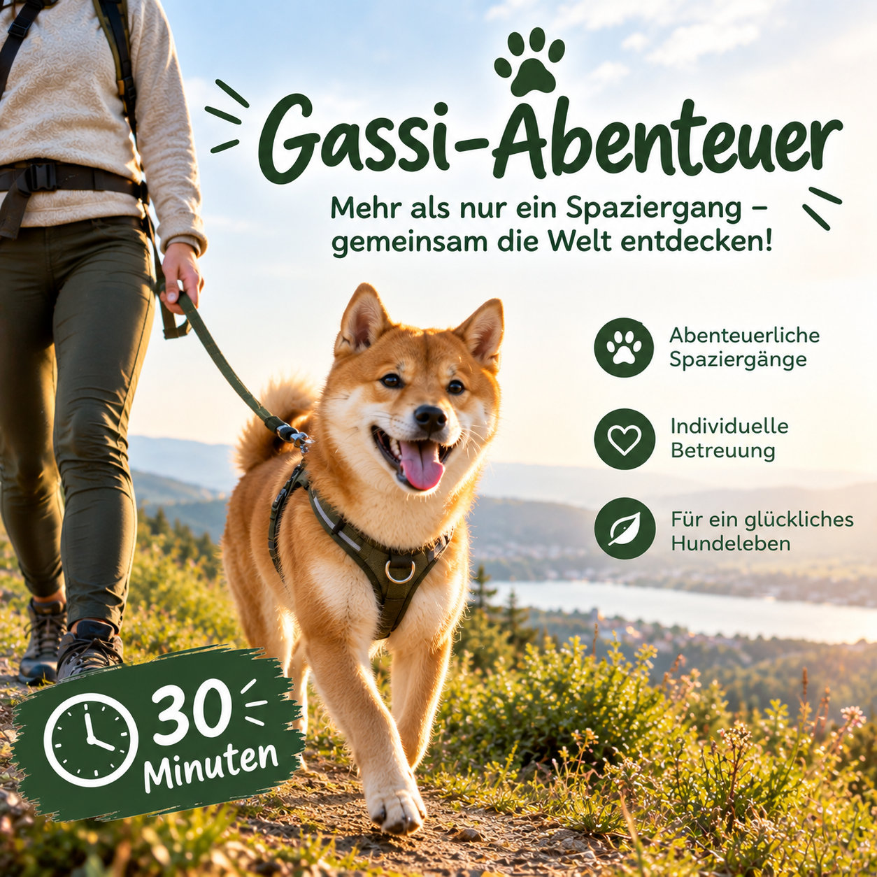 Gassi-Abenteuer 30 Minuten