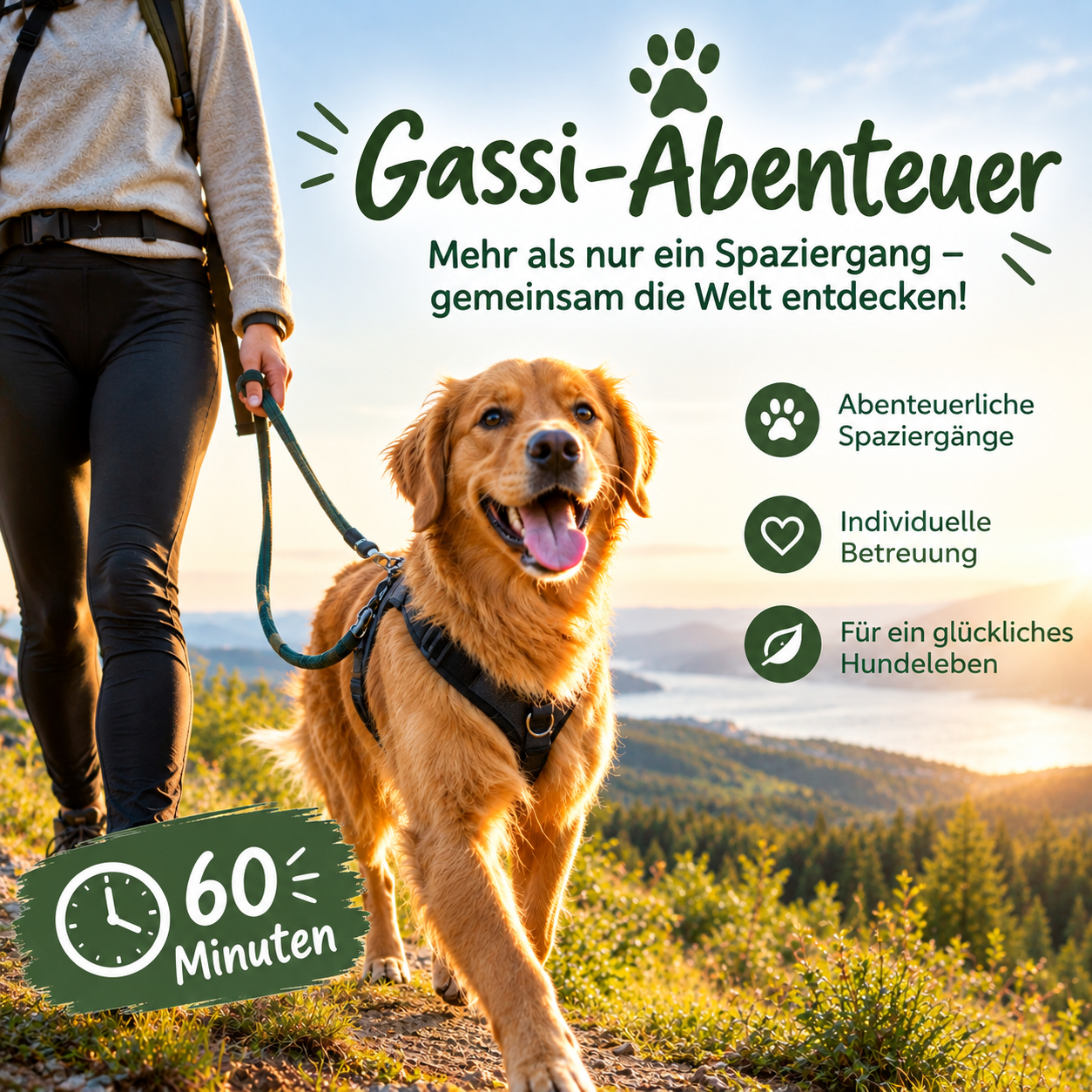 Gassi-Abenteuer 60 Minuten