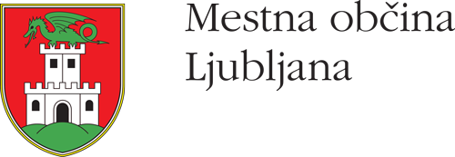 Grb in logotip Mestne občine Ljubljana.
Coat of arms and logo of the City of Ljubljana.