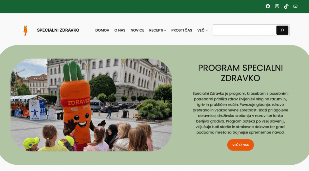 Specialni Zdravko tudi na spletu