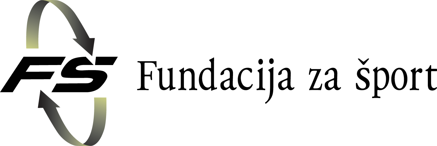 Logotip Fundacije za šport.
Logo of the Sports Foundation of Slovenia.
