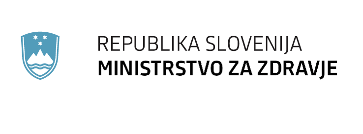 Znak in logotip Ministrstva za zdravje Republike Slovenije.
 Logo of the Ministry of Health of the Republic of Slovenia.