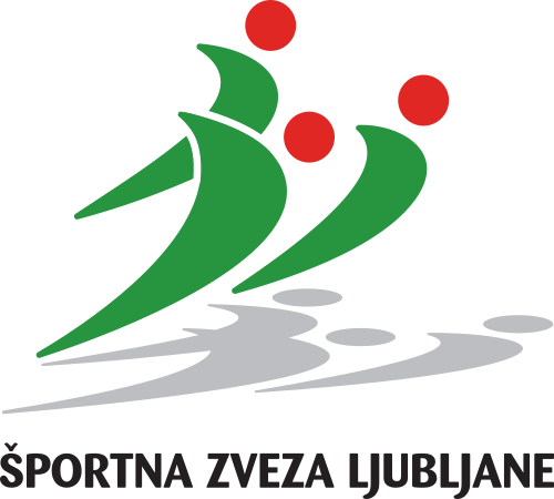 Logotip Športne zveze Ljubljane.
Logo of the Ljubljana Sports Association.