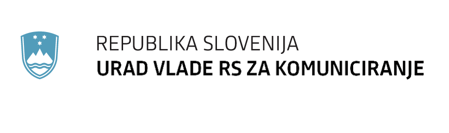 Logo of the Government Communication Office of the Republic of Slovenia.
Znak in logotip Urada Vlade Republike Slovenije za komuniciranje.
