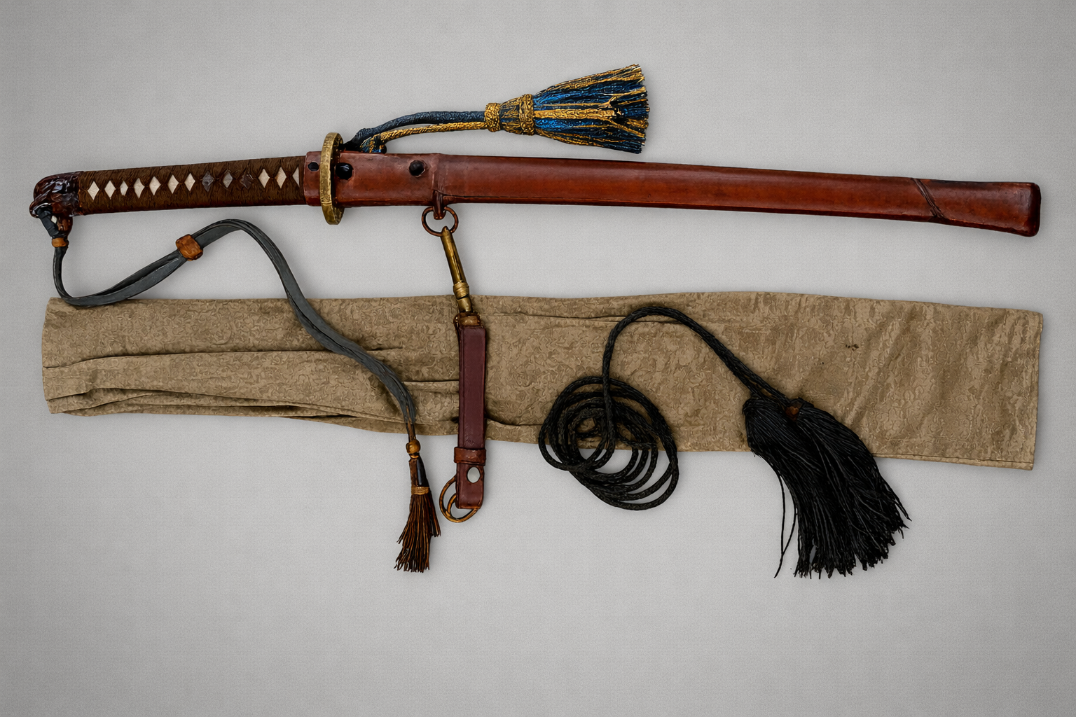 A Japanese officer's sword presented to Flip Winckel during the formal Japanese capitulation ceremonies on Java after WWII