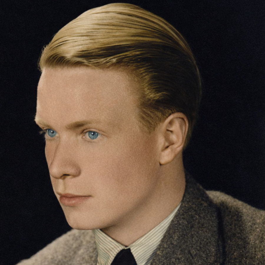 Portrait of Flip Winckel, one of the five Dutch Engelandvaarders in the 1944 North Sea escape