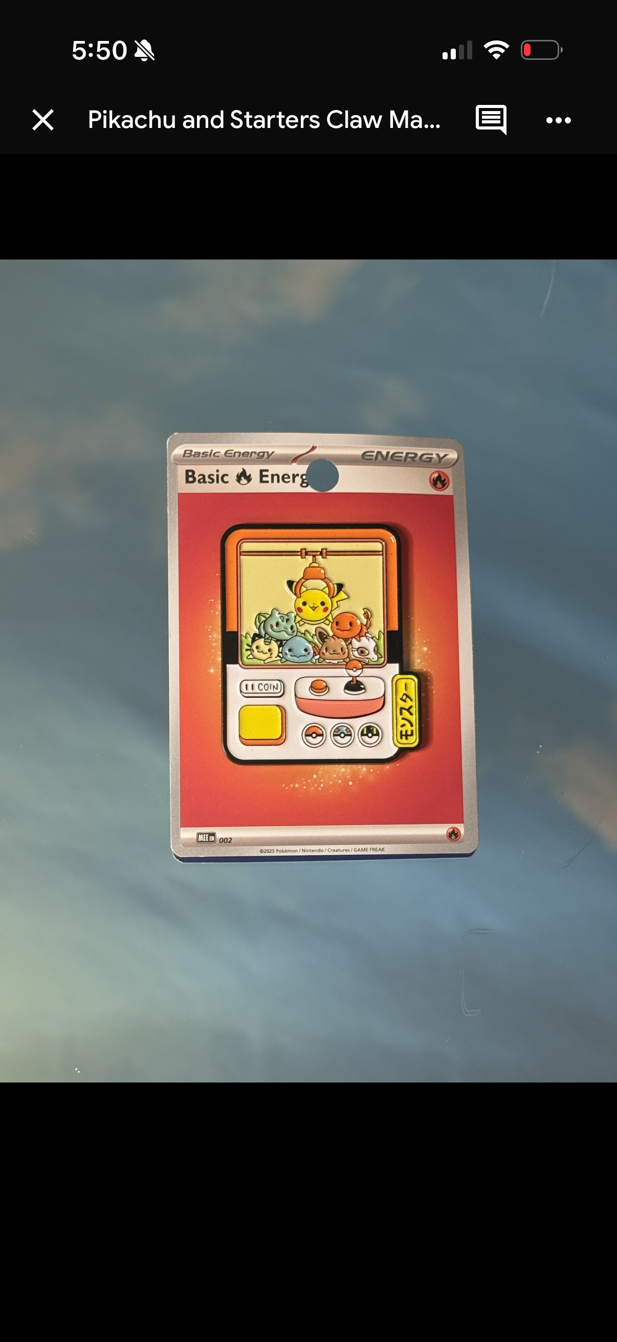 Pikachu and Starters Claw Machine Pin