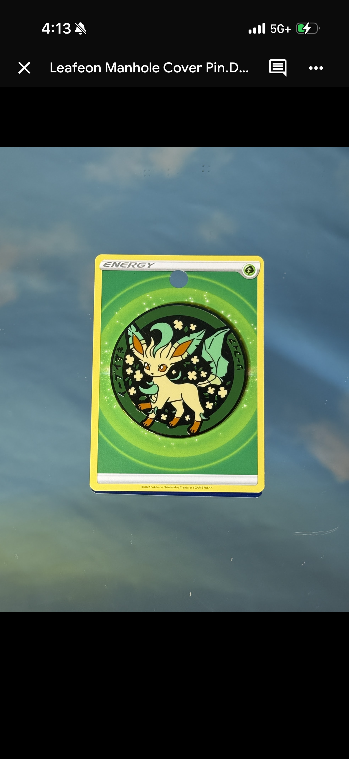 Leafeon Manhole Cover Pin