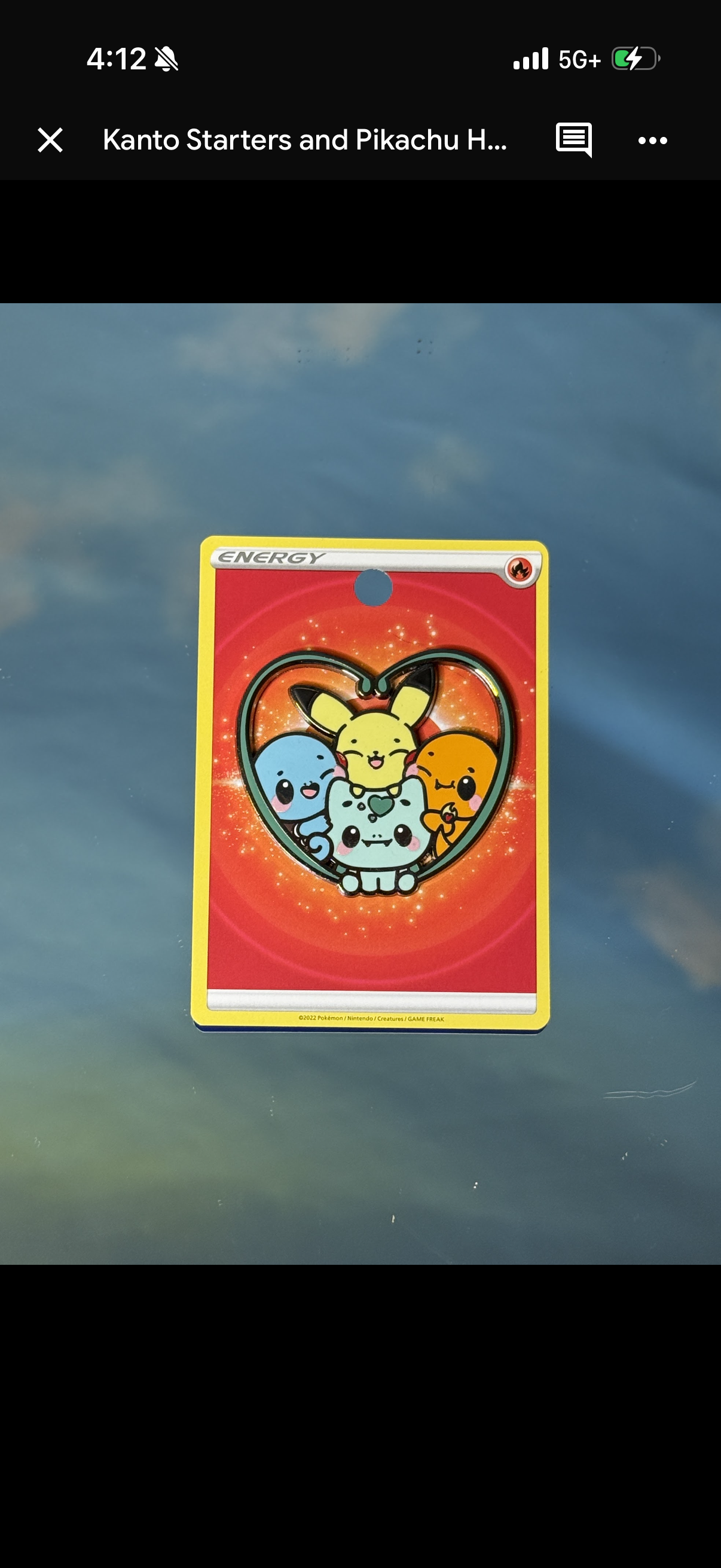 Kanto Starters and Pikachu Heart Pin