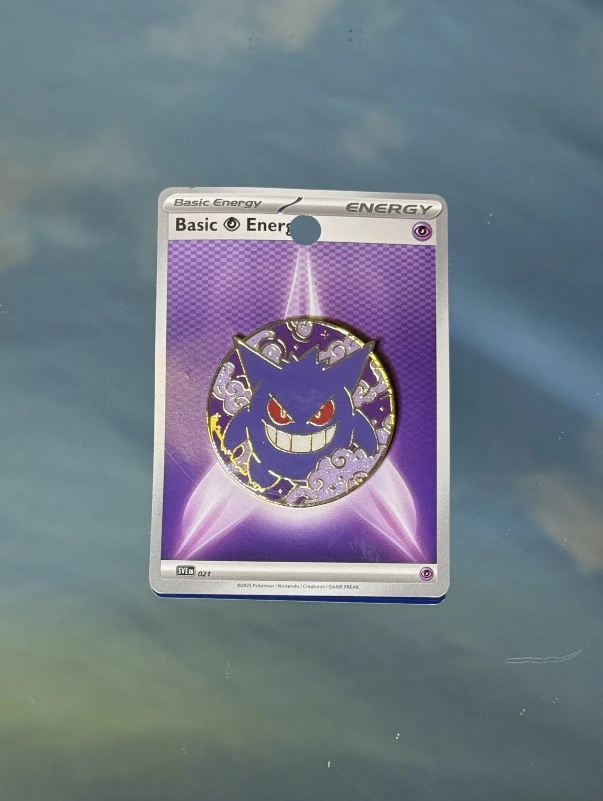 Gengar Glittery Cloud Pin