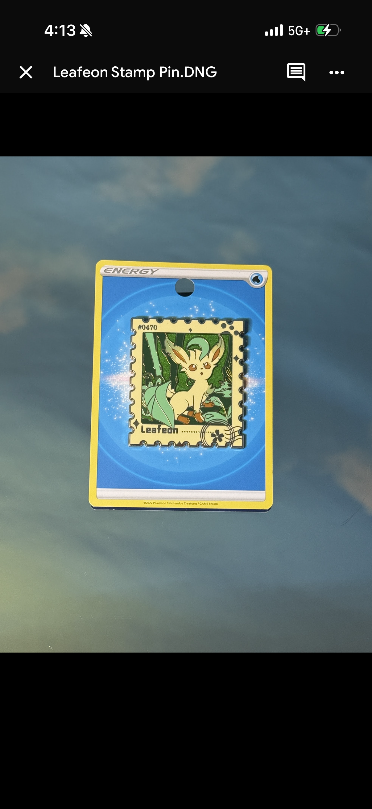 Leafeon Stamp Pin