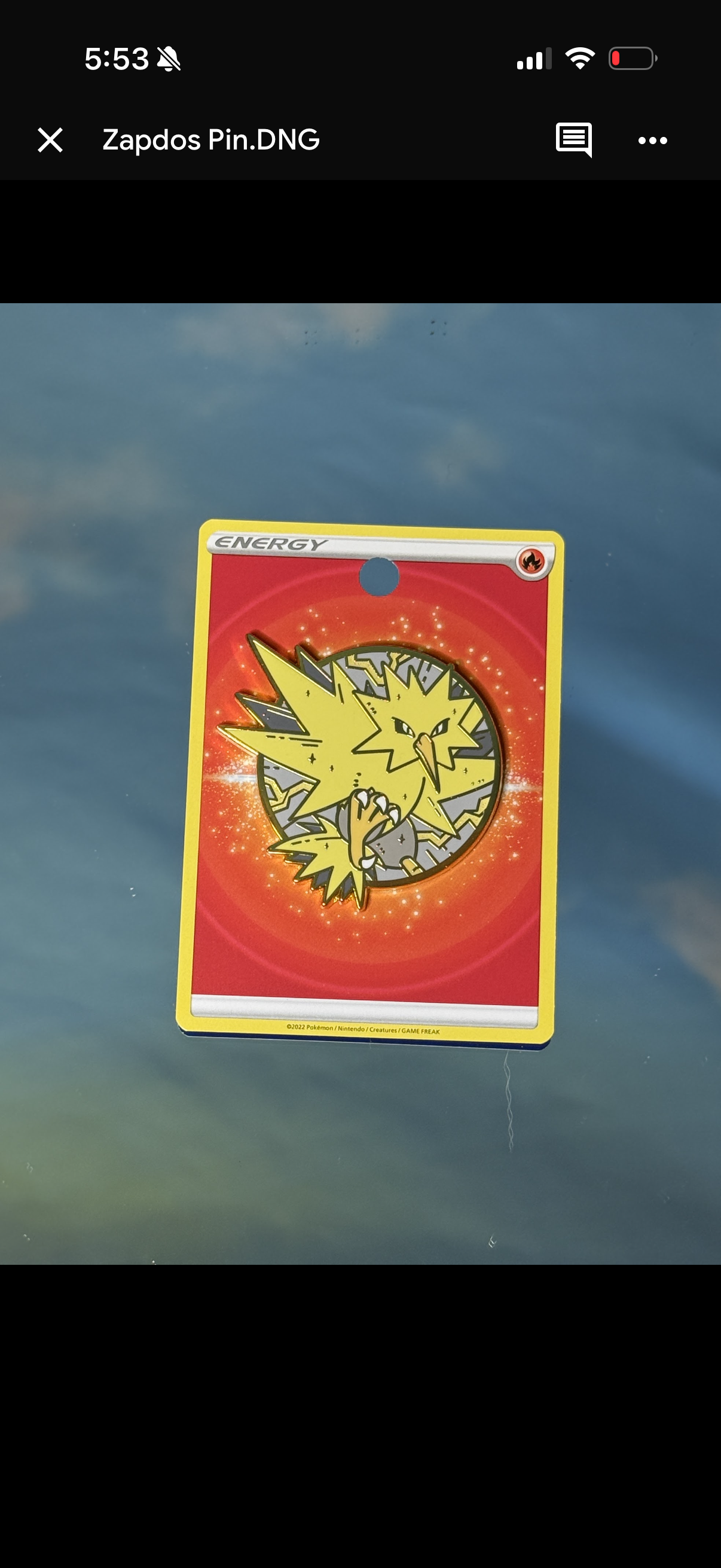 Zapdos Pin