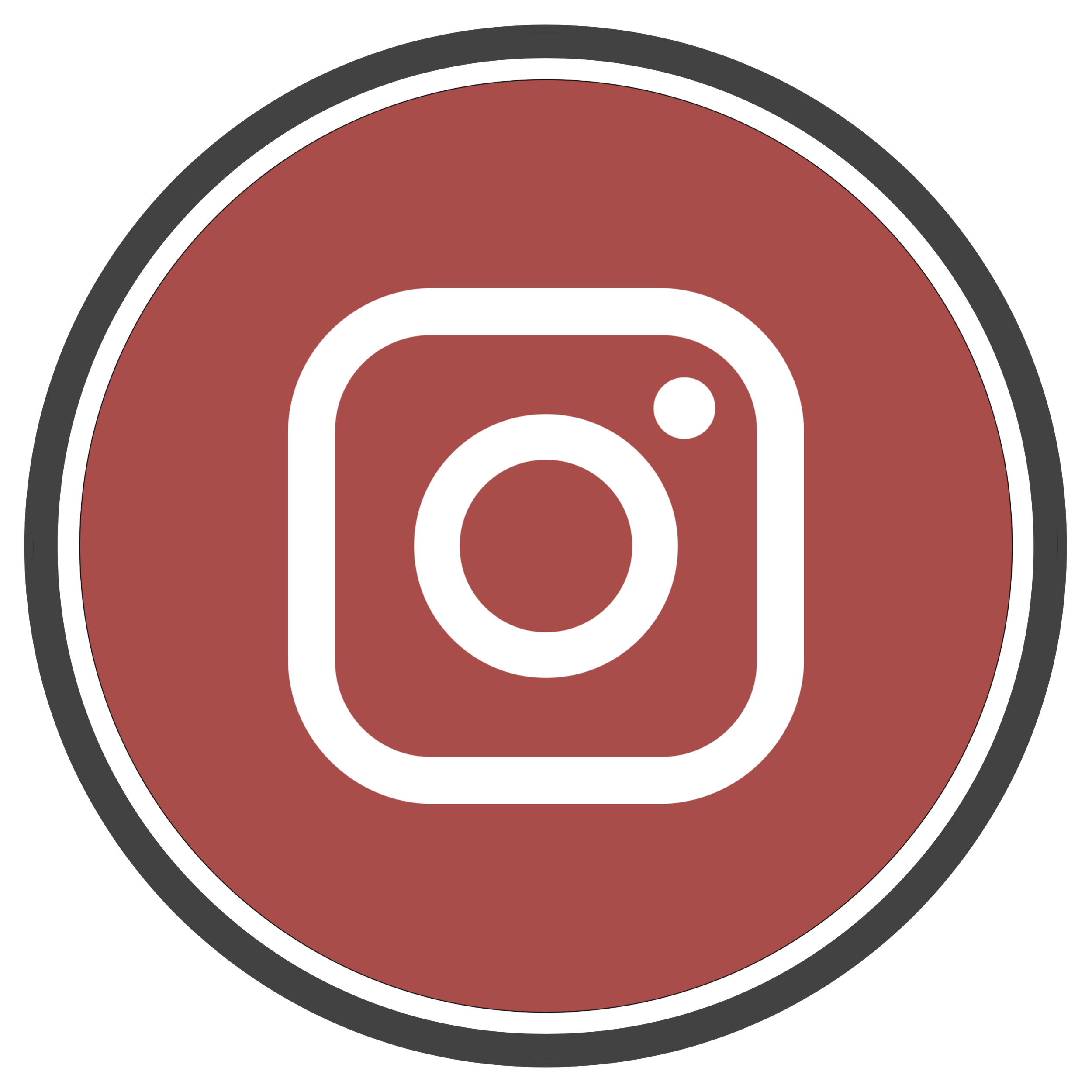 Symbol für Instagram auf einem dunklen Hintergrund.