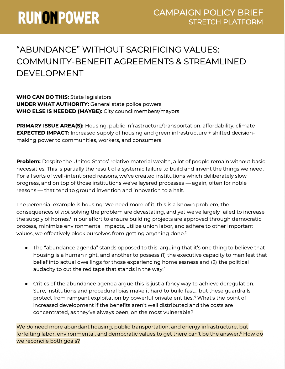 “Abundance” Without Sacrificing Values: Community-Benefit Agreements and Streamlined Development