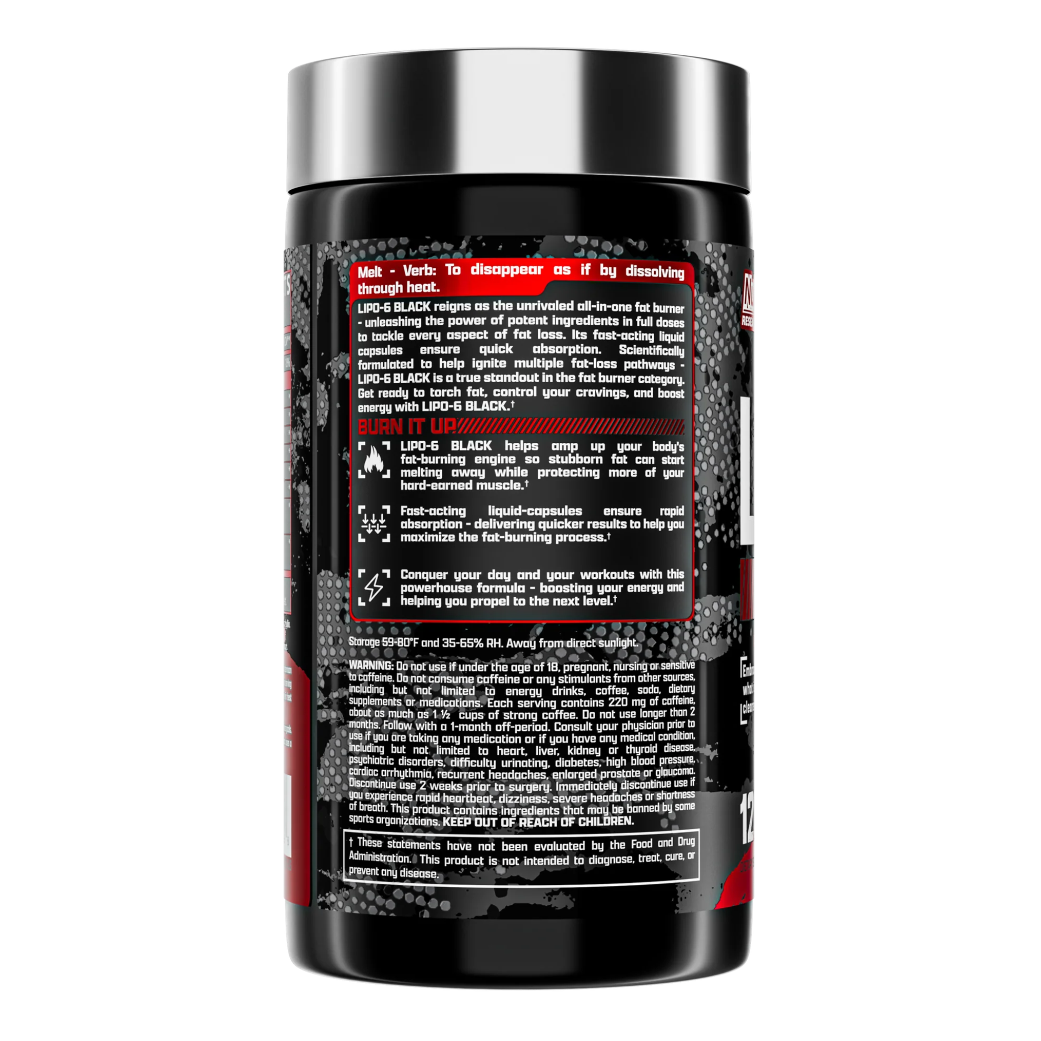 Nutrex Lipo-6 Black quemador termogénico