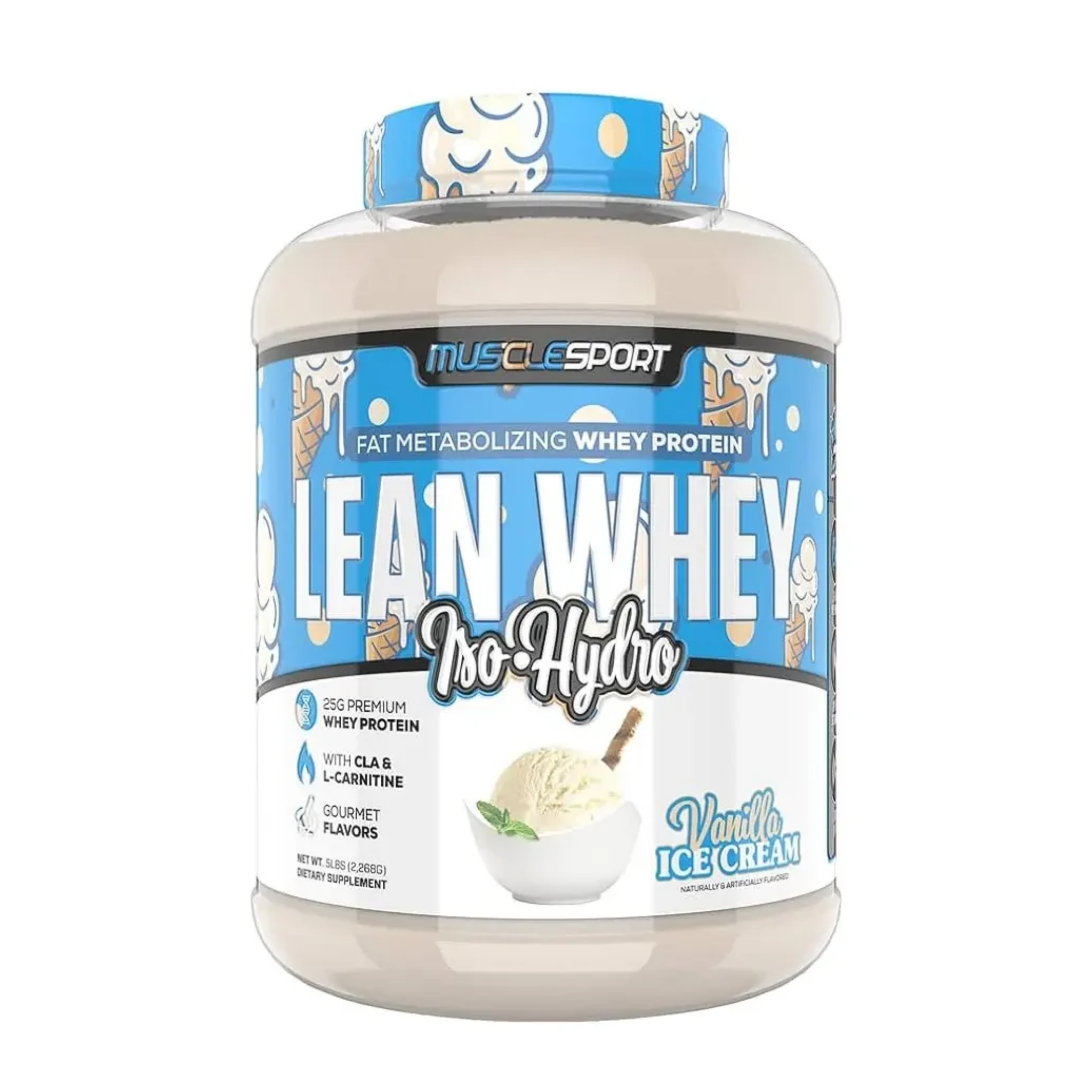 MuscleSport Lean Whey Iso-Hydro proteína whey