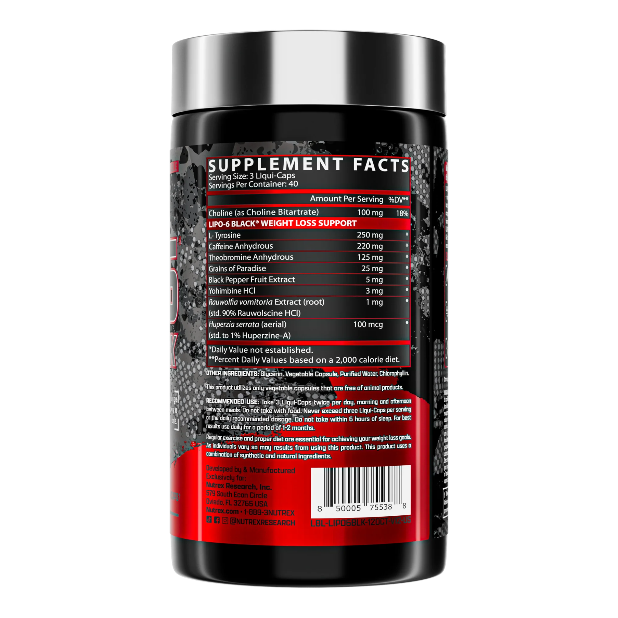 Nutrex Lipo-6 Black quemador termogénico