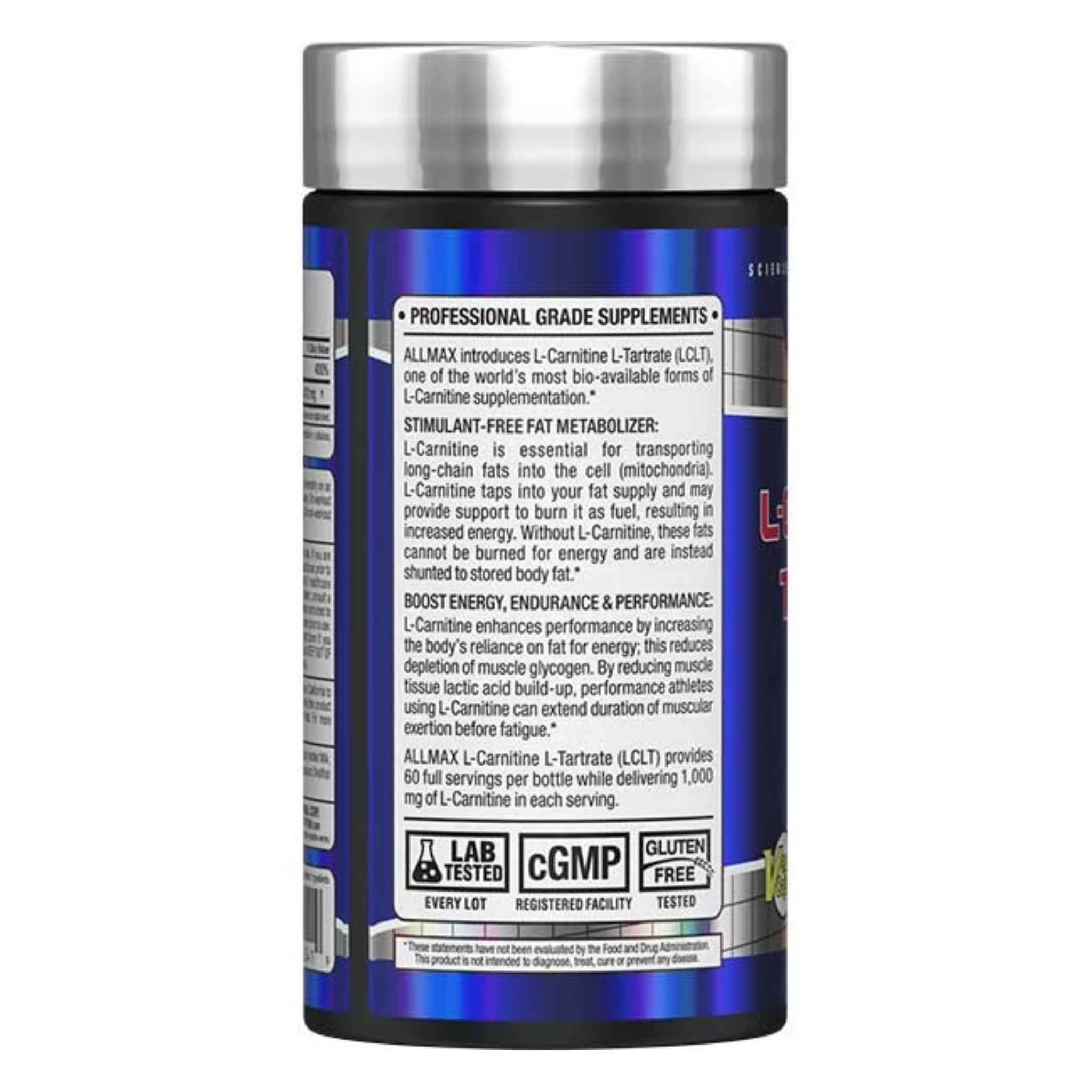 ALLMAX L-CARNITINE CAPSULES | L-Carnitina en cápsulas