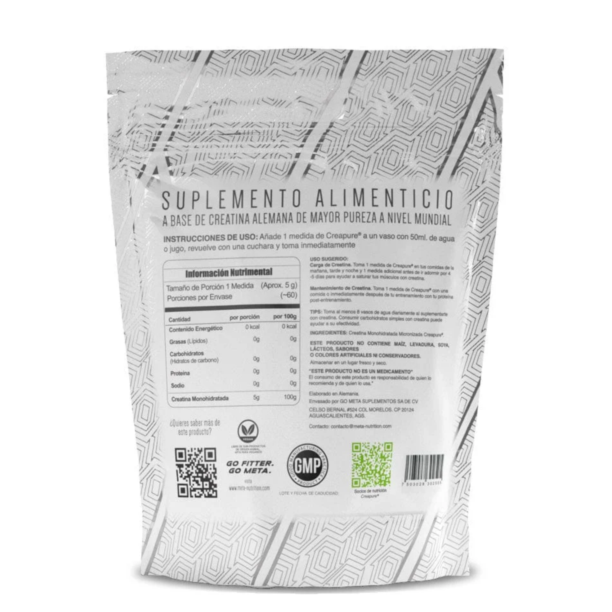 Meta Nutrition German Creatine Creapure creatina monohidratada alemana