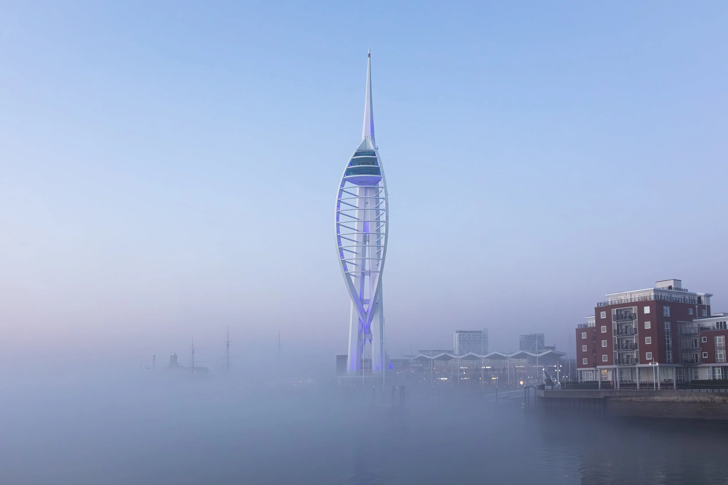 Fog, Spinnaker Tower