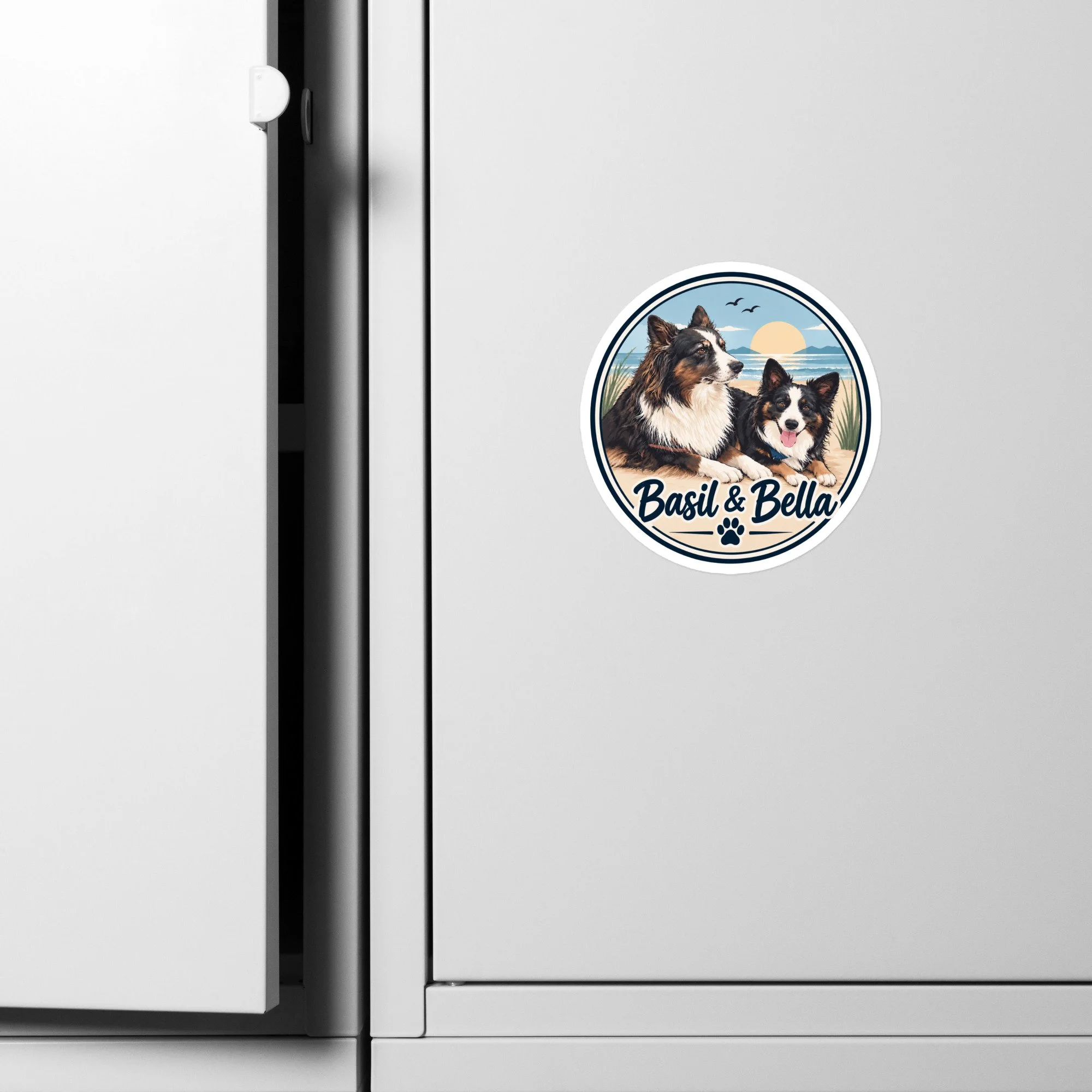 🐾 Basil & Bella Coastal Adventure Vinyl Decal 🌊