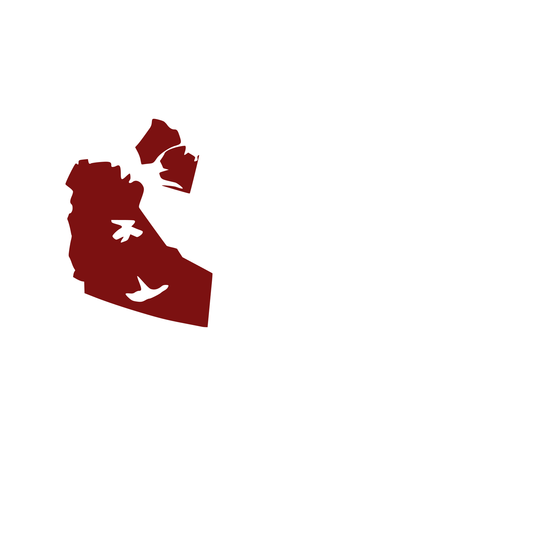 Map with Northwest Territories highlighted