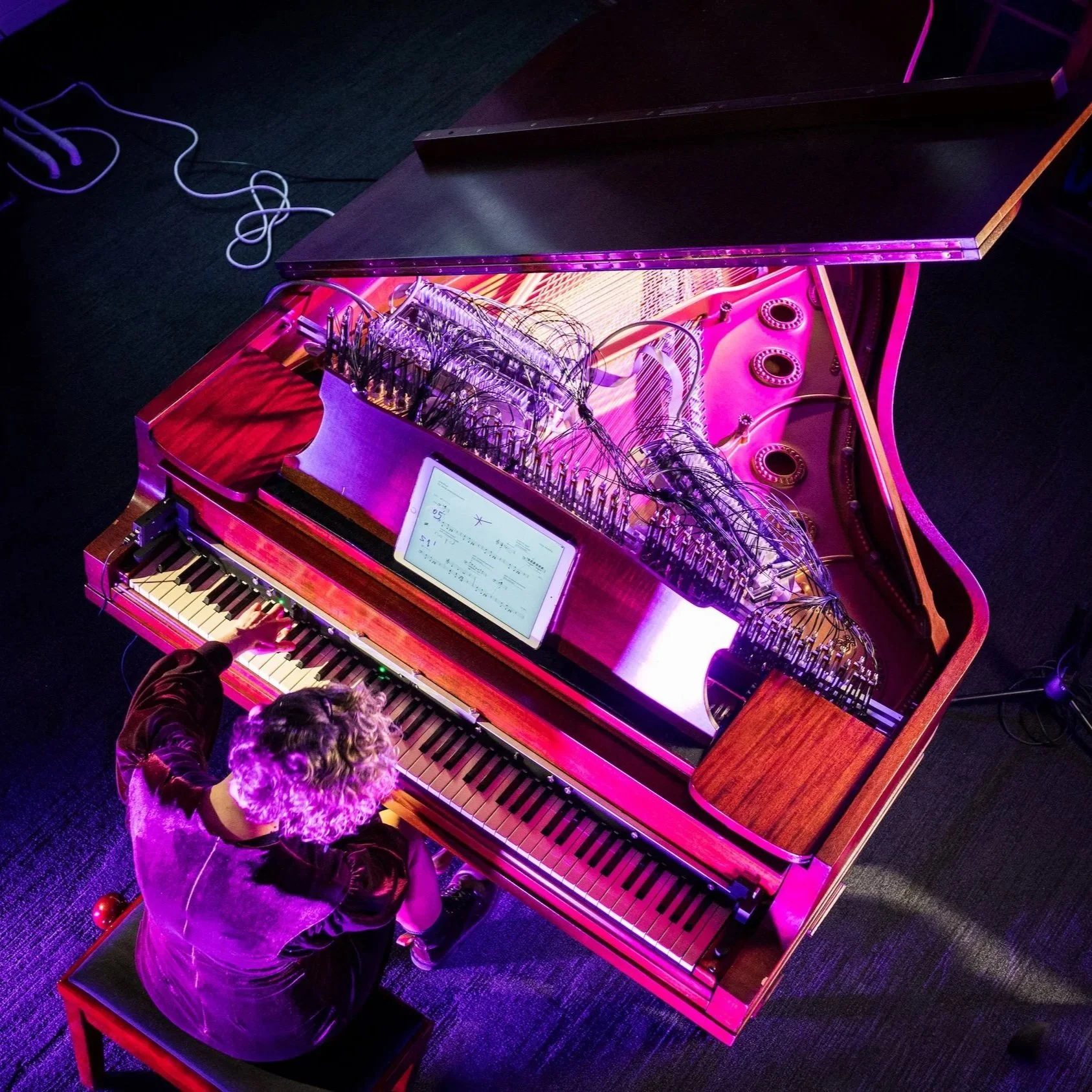 Two experimental compositions for live E@8 performance by Dr Xenia Pestova Bennett on the Imperial College Augmented Instruments Laboratory's Magnetic Resonator Piano, at Milton Court Concert Hall (October 2026)