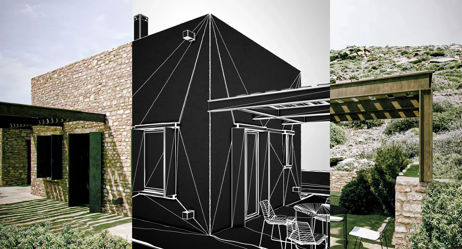 Τεχνική παρουσίαση 3d wireframe μοντέλου και τελικού φωτορεαλισμού.