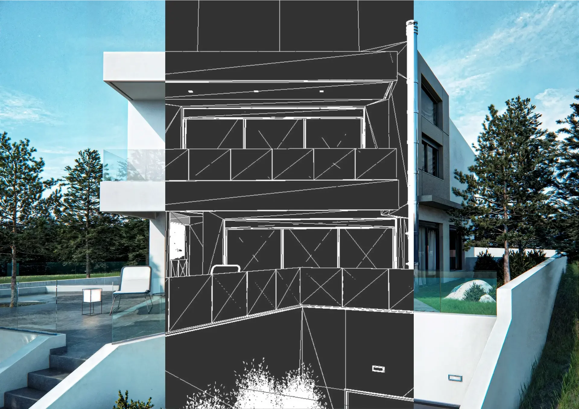 Τεχνική παρουσίαση 3D wireframe process και τελικού φωτορεαλισμού στη Βούλα.
