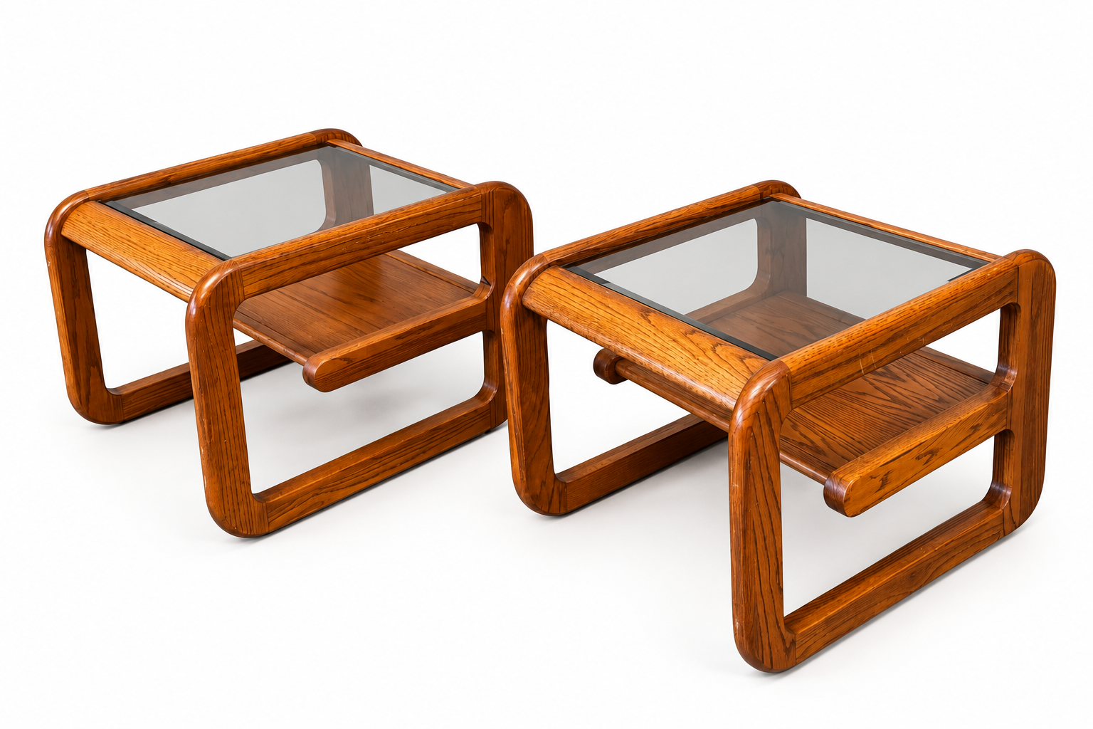 Pair of Vintage Post Modern Mersman "Bellaire" Side Tables