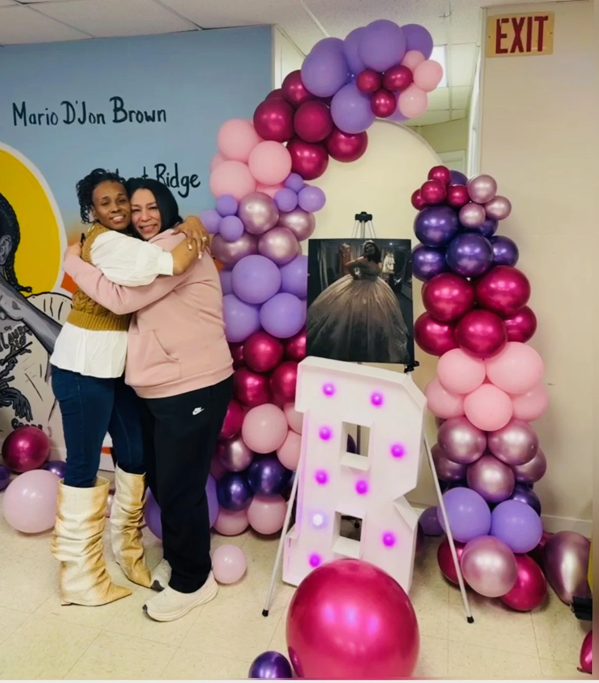Belayna Amaya's
(RIP)

 Beautiful & strong mother, Gloria, celebrating LIFE!