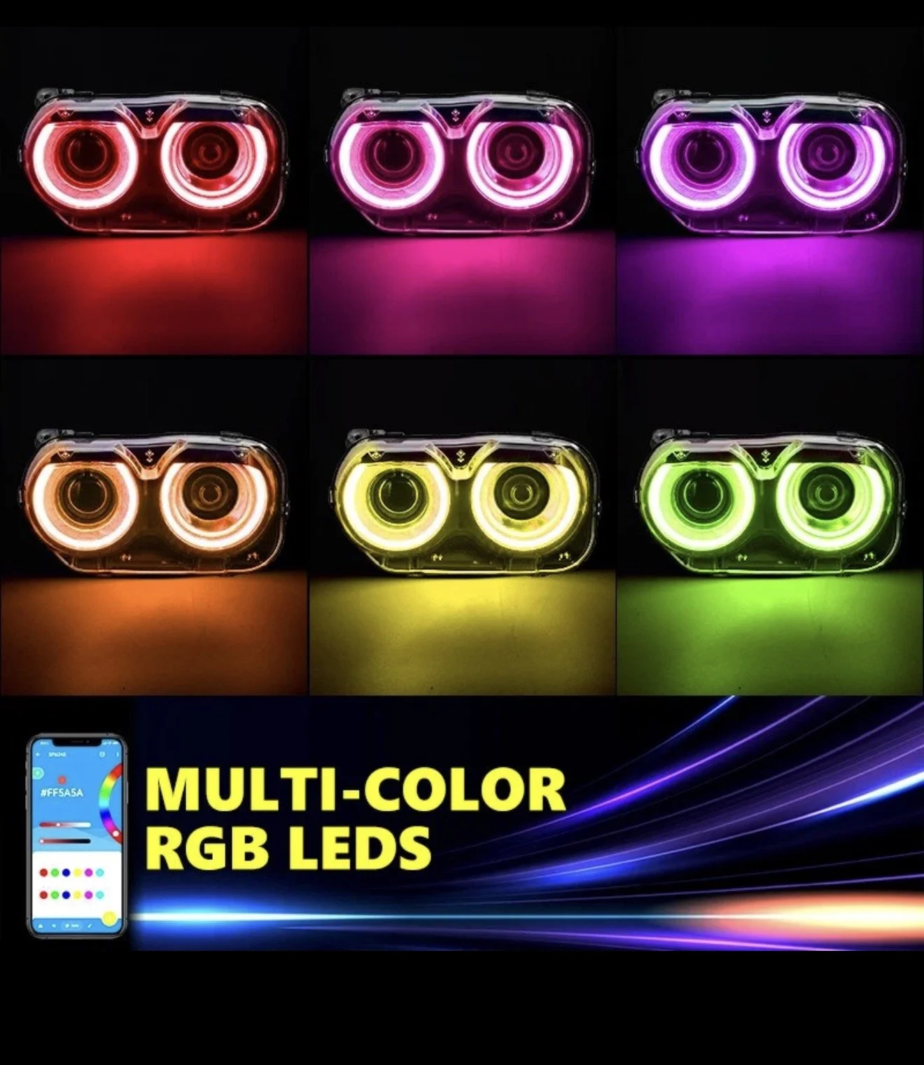 Challenger RGB headlights - Plug N Play