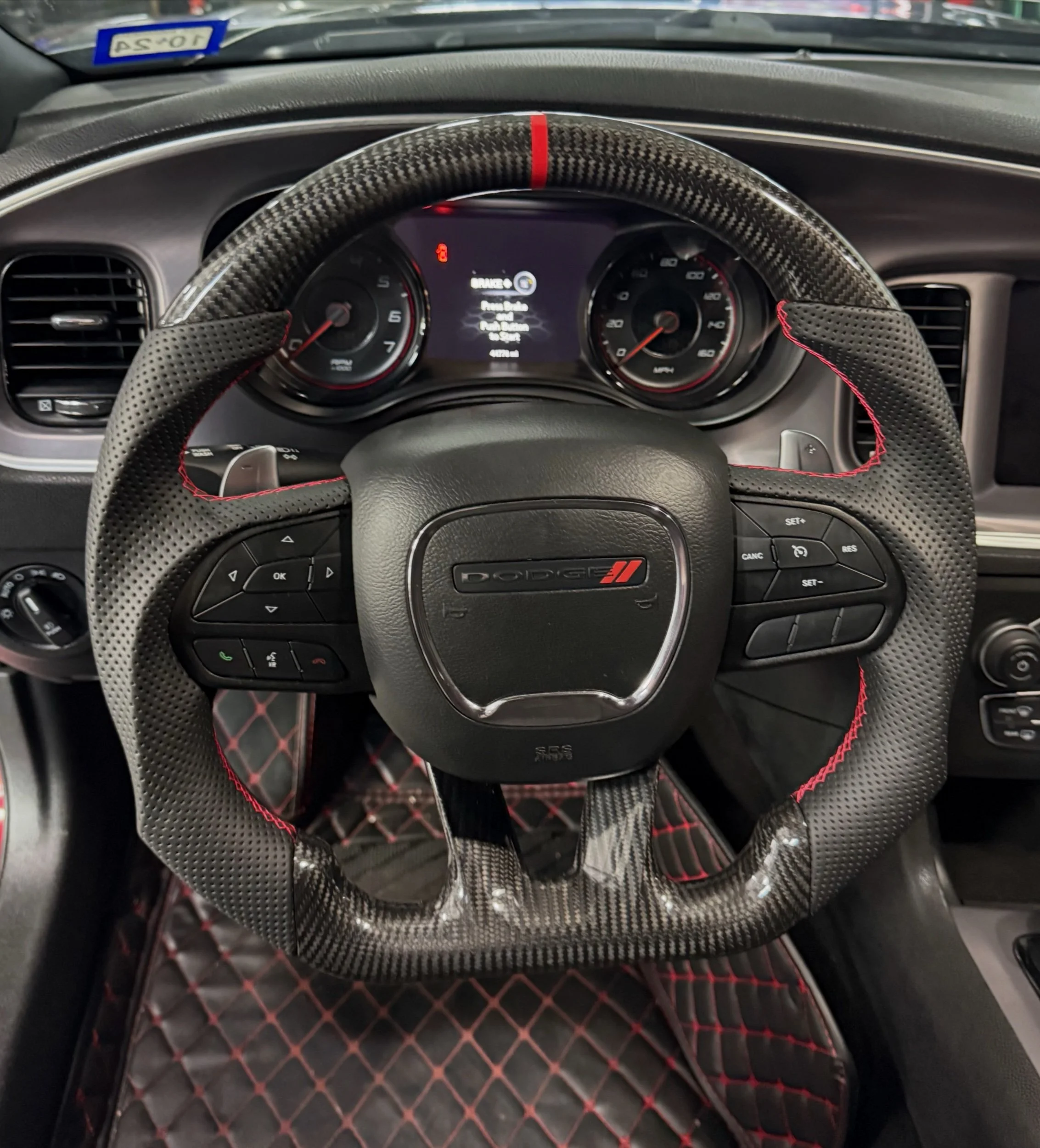 Carbon Fiber Upgraded steering wheel