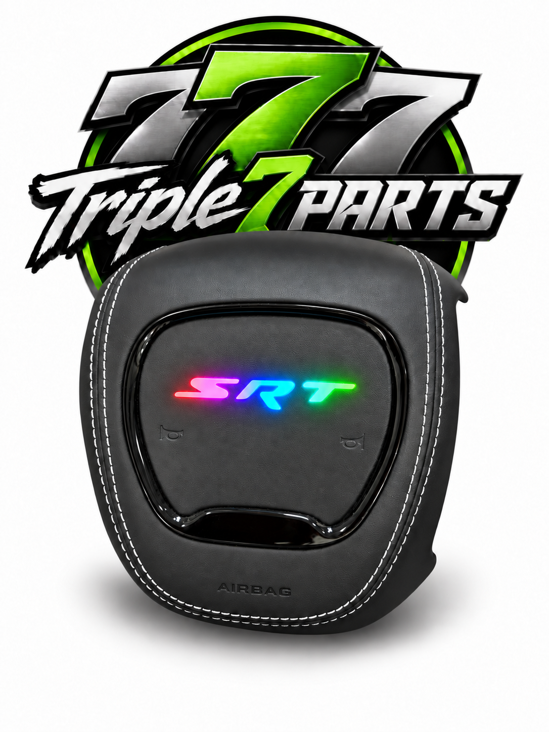 SRT RGB White Stitching Leather Airbag